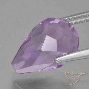4.95克拉天然紫水晶，泪滴形，VS
