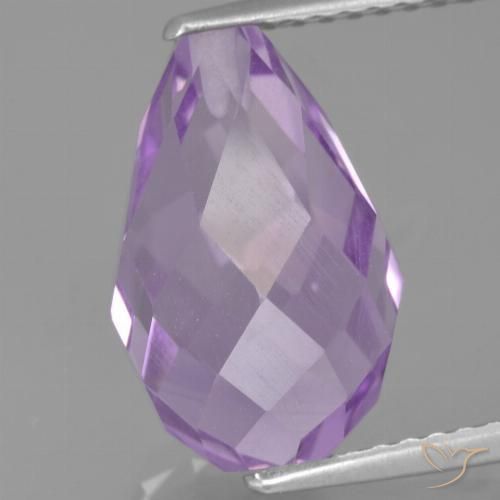 5.67ct 天然 鸢尾紫 紫水晶, 泪滴形, VS