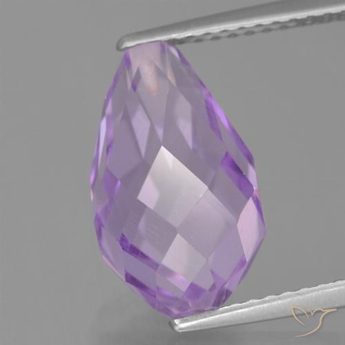 5.70克拉天然紫水晶，泪滴形，VS