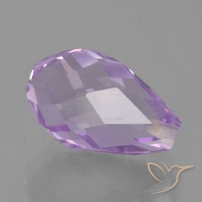 5.70克拉天然紫水晶，泪滴形，VS