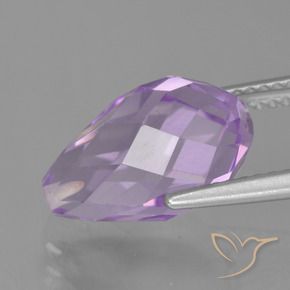 5.70克拉天然紫水晶，泪滴形，VS