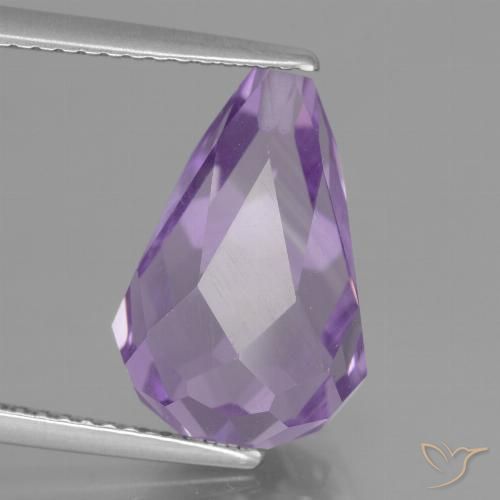 7.29ct 天然 粉红色鸢尾紫 紫水晶, 泪滴形, VS