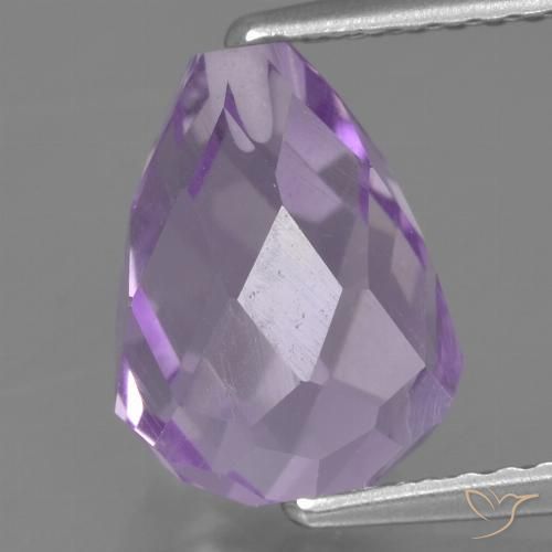 3.32ct 天然 淡粉紫 紫水晶, 泪滴形, VS