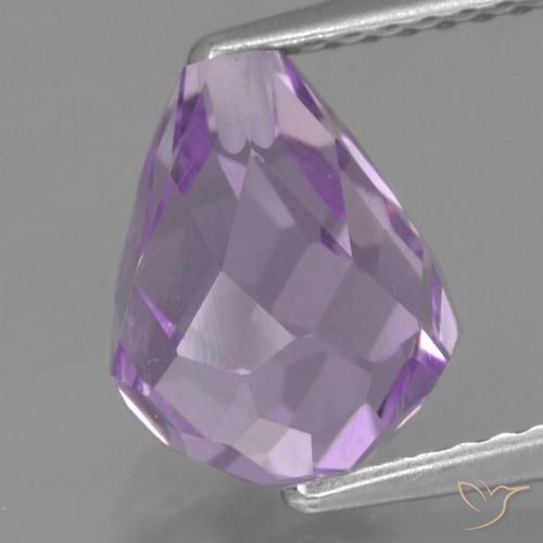 3.06ct 天然 鸢尾紫 紫水晶, 泪滴形, VS