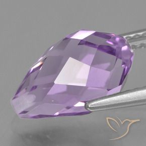 3.92克拉天然紫水晶，泪滴形，VS