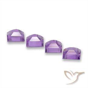 3.74克拉天然紫水晶，正方形，VVS-VS