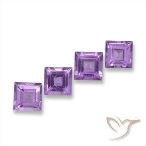 4.01克拉天然紫水晶，正方形，VVS-VS