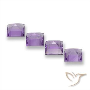 4.07克拉天然紫水晶，正方形，VVS-VS