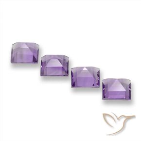 3.77克拉天然紫水晶，正方形，VVS-VS