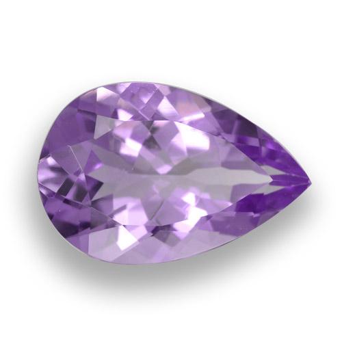 4.49克拉天然紫水晶，梨形，VVS
