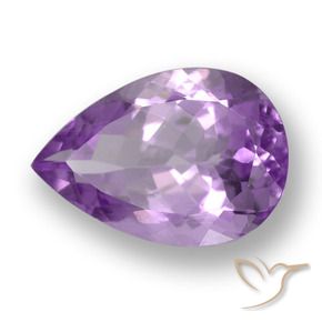 5.23克拉天然紫水晶，梨形，VVS