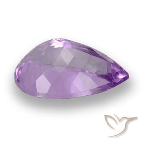 5.23克拉天然紫水晶，梨形，VVS