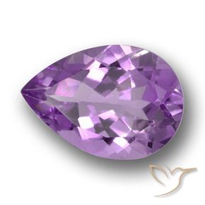 4.84克拉天然紫水晶，梨形，VVS