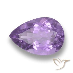 5.41克拉天然紫水晶，梨形，VVS
