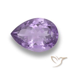 5.25克拉天然紫水晶，梨形，VVS