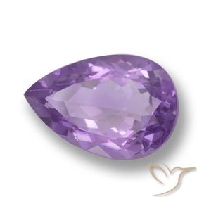 6.11克拉天然紫水晶，梨形，VVS