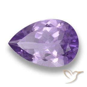 3.87克拉天然紫水晶，梨形，VVS