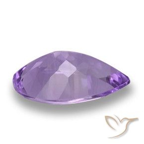3.87克拉天然紫水晶，梨形，VVS