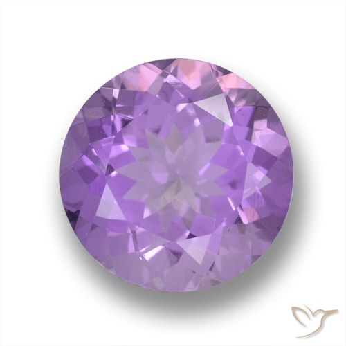 3.92ct 天然 中紫 紫水晶, 圆形的, VVS