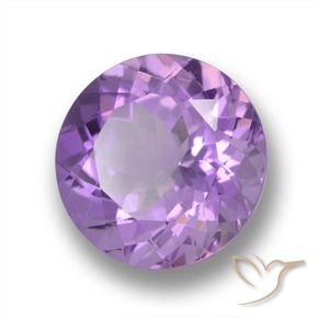 3.92克拉天然紫水晶，圆形的，VVS