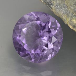 4.69克拉天然紫罗兰色紫水晶，圆形切割，10.94毫米，VVS