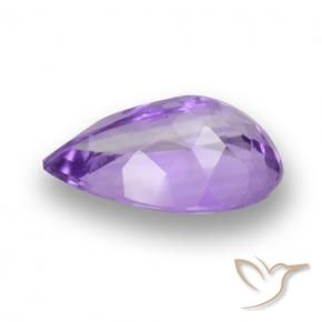 4.43克拉天然紫水晶，梨形，VS