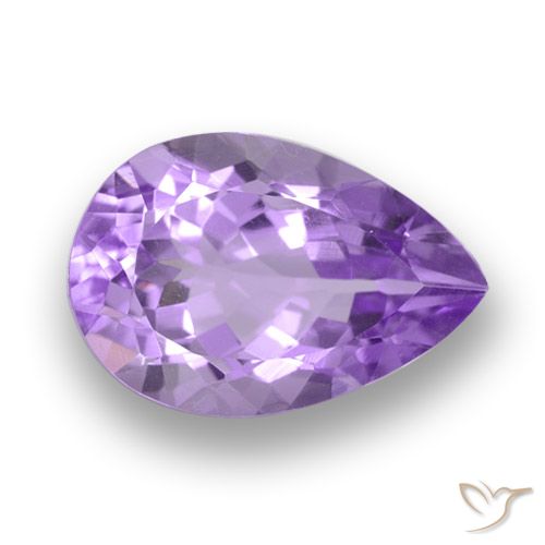 6.29ct 天然 中紫 紫水晶, 梨形, VVS
