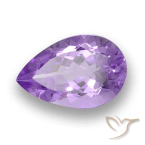 6.29克拉天然紫水晶，梨形，VVS