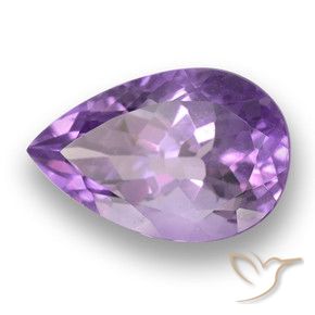 5.87克拉天然紫水晶，梨形，VVS-VS