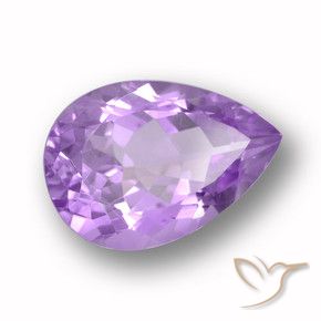 5.86克拉天然紫水晶，梨形，VVS-VS