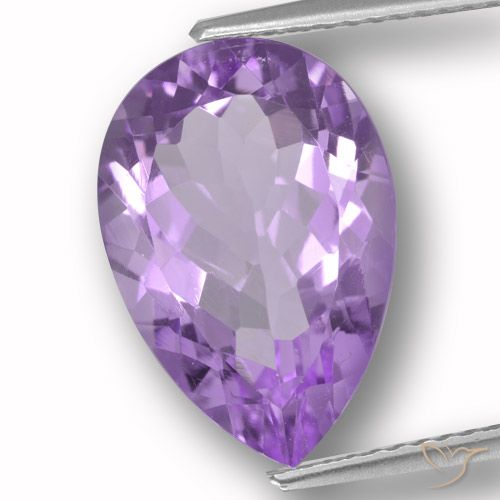 5.32ct 天然 深紫罗兰色 紫水晶, 梨形, VVS-VS