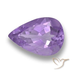 3.44克拉天然紫水晶，梨形，VVS