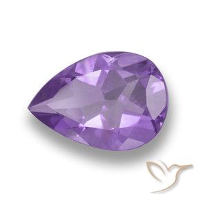 3.13克拉天然紫水晶，梨形，VVS-VS