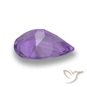 3.13克拉天然紫水晶，梨形，VVS-VS