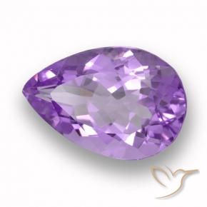 5.18克拉天然紫水晶，梨形，VVS-VS