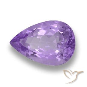 5.85克拉天然紫水晶，梨形，VVS-VS