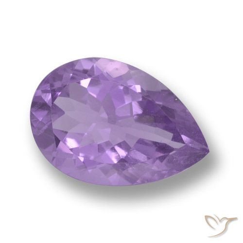 5.30ct 天然 中紫 紫水晶, 梨形, VS