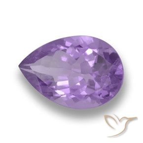 5.30克拉天然紫水晶，梨形，VS