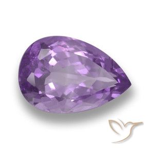 6.26克拉天然紫水晶，梨形，VS