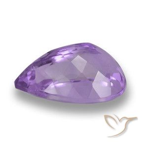 6.26克拉天然紫水晶，梨形，VS
