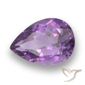 3.88克拉天然紫水晶，梨形，VVS-VS