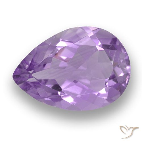 3.29ct 天然 中紫 紫水晶, 梨形, VVS