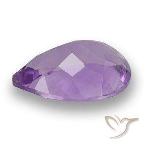 3.29克拉天然紫水晶，梨形，VVS