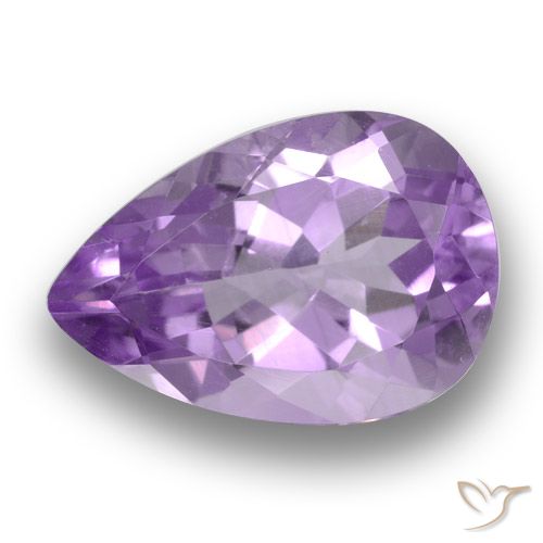 3.59ct 天然 中紫 紫水晶, 梨形, VS