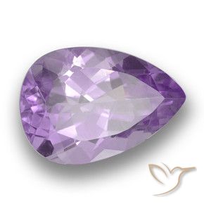 3.59克拉天然紫水晶，梨形，VS