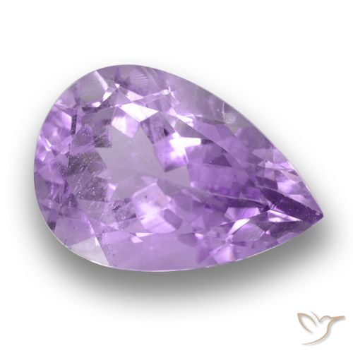 3.82ct 天然 中紫 紫水晶, 梨形, VS