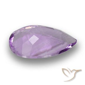 3.13克拉天然紫水晶，梨形，VS