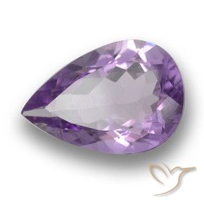 2.98克拉天然紫水晶，梨形，VS