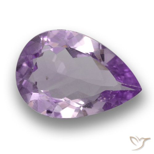 2.74ct 天然 中紫 紫水晶, 梨形, VS