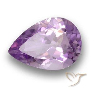 3.45克拉天然紫水晶，梨形，VS